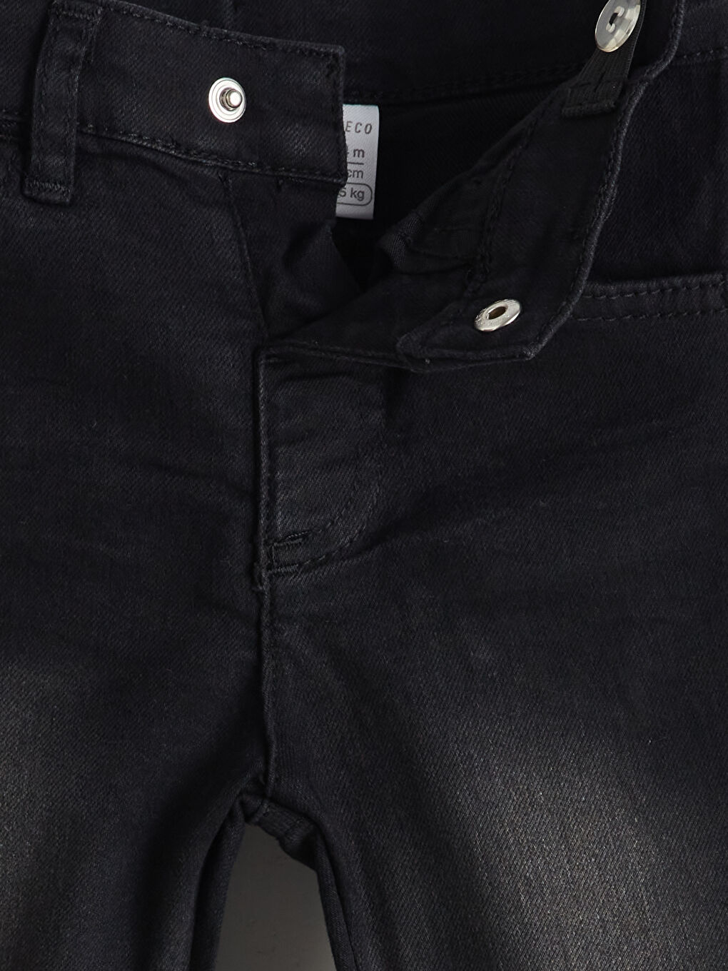 LCW ECO Siyah Beli Lastikli Basic Erkek Çocuk Jean Pantolon - 2