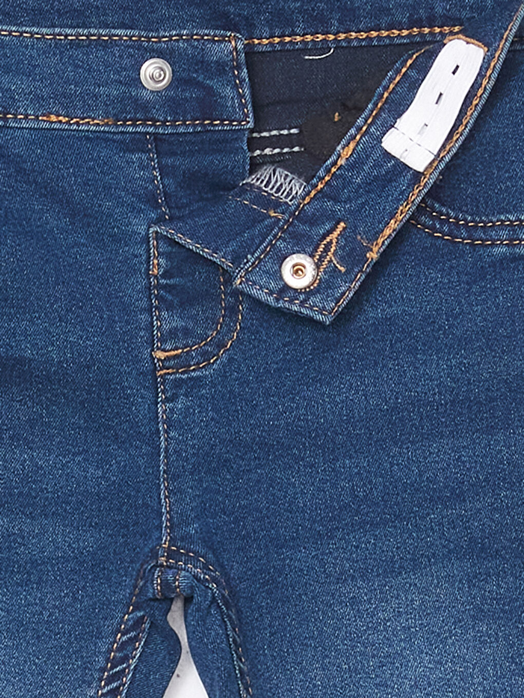 LCW ECO İndigo Beli Ayarlanabilir Erkek Çocuk Jean Pantolon - 1