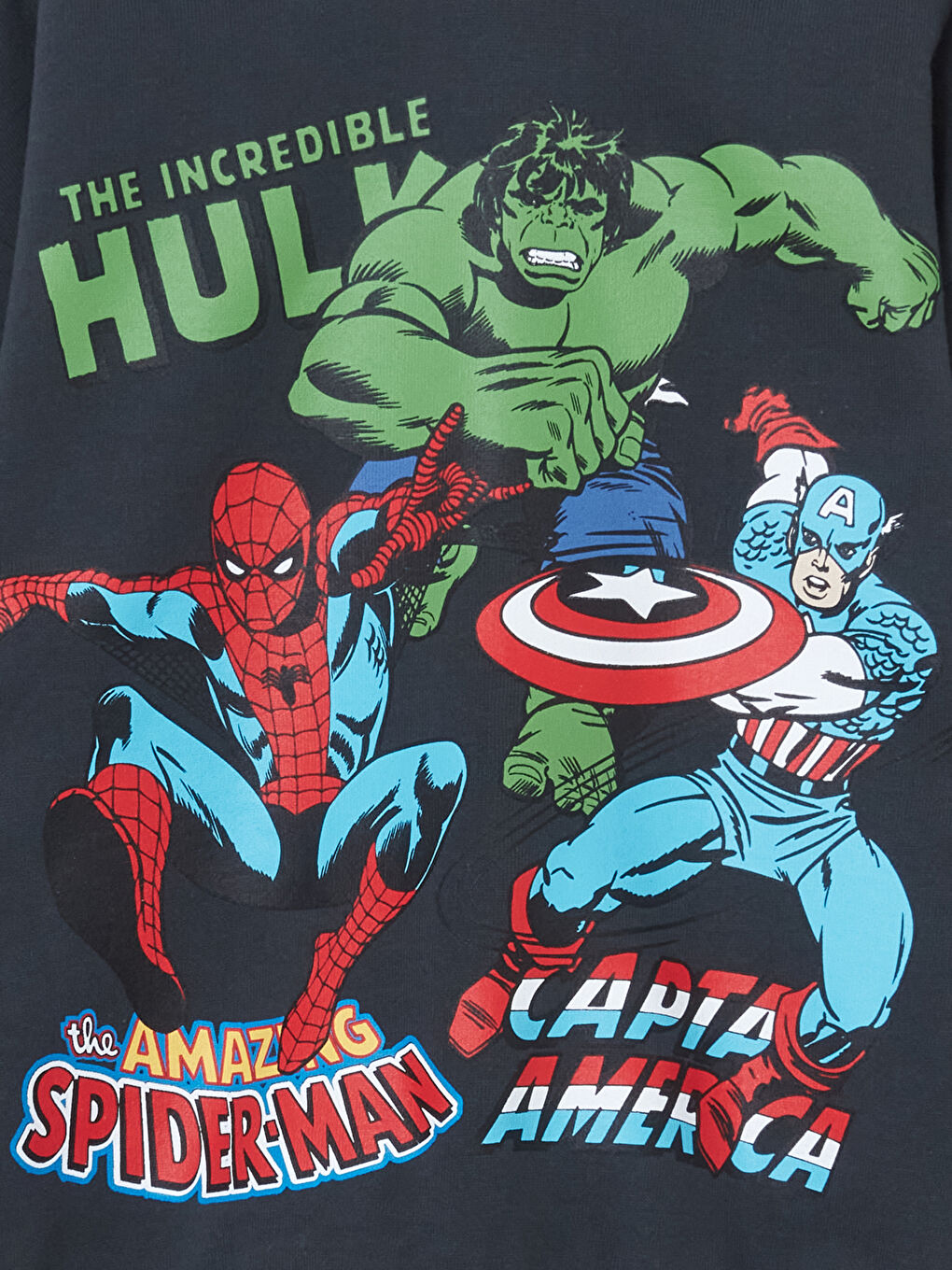 Antrasit Spider-Man Baskılı Erkek Çocuk Sweatshirt-2