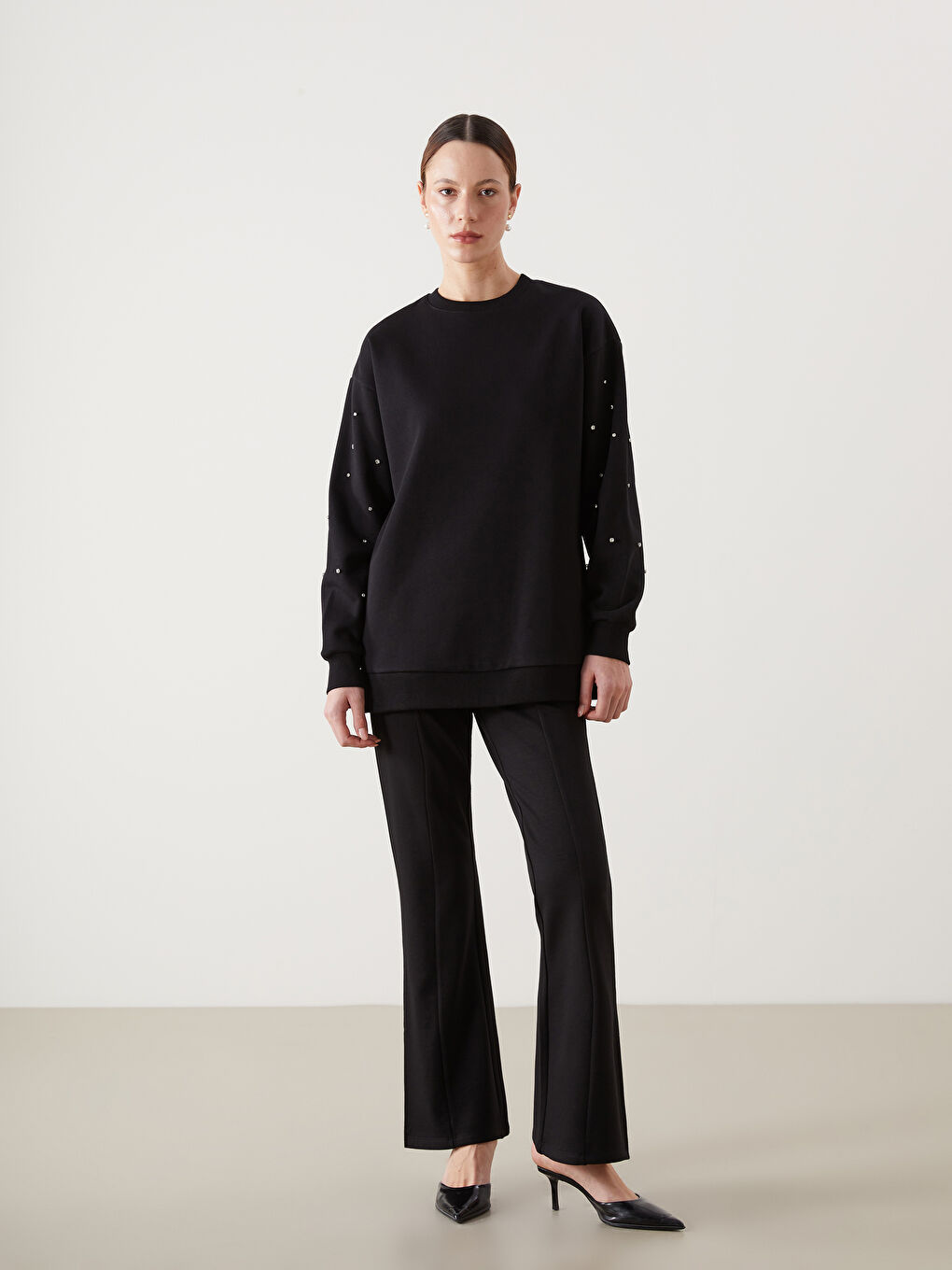 LCW Modest Elasticated Waist Women's Trousers -W4KC86Z8-CVL