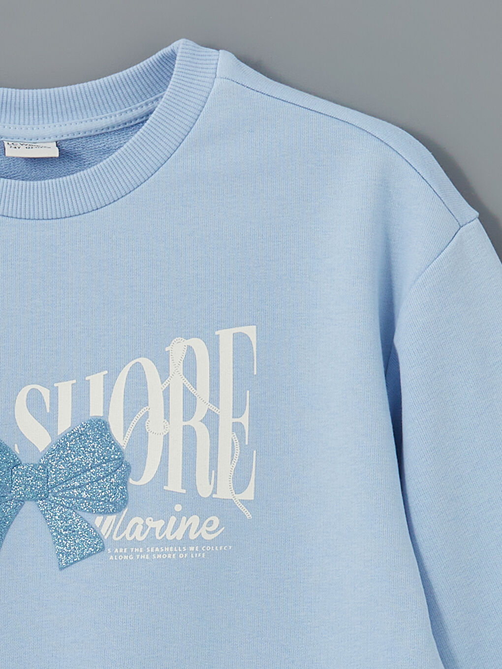 Mavi Bisiklet Yaka Kız Çocuk Sweatshirt-1