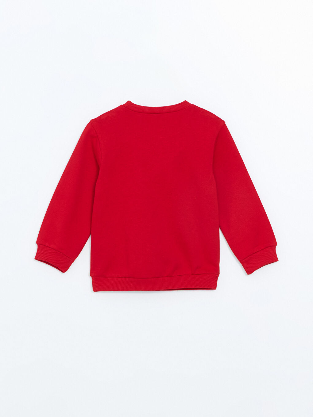 LCW Kids Kırmızı Bisiklet Yaka Baskılı Uzun Kollu Kız Çocuk Sweatshirt - 1