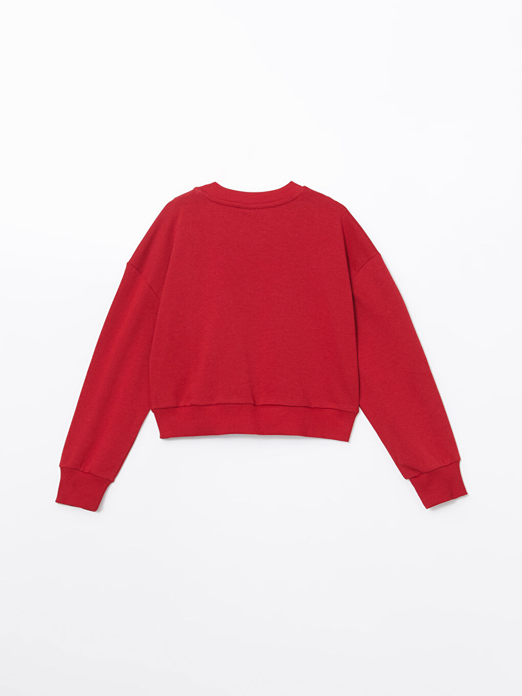 LCW Kids Kırmızı Bisiklet Yaka Kız Çocuk Sweatshirt - 1