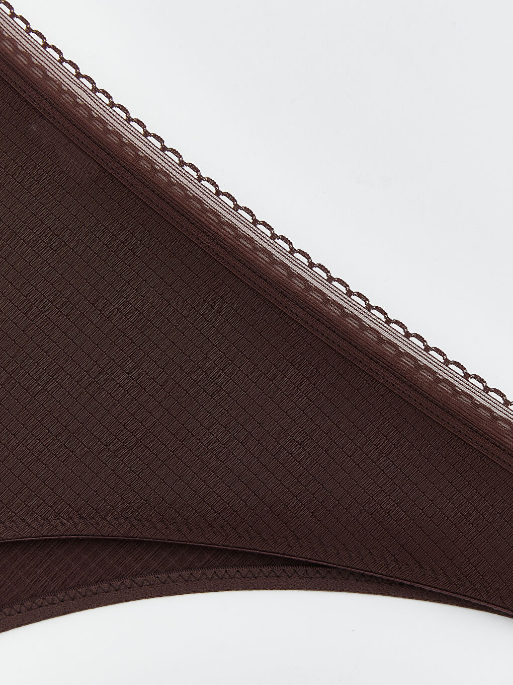 Kahverengi Düz Brazilian Külot-2