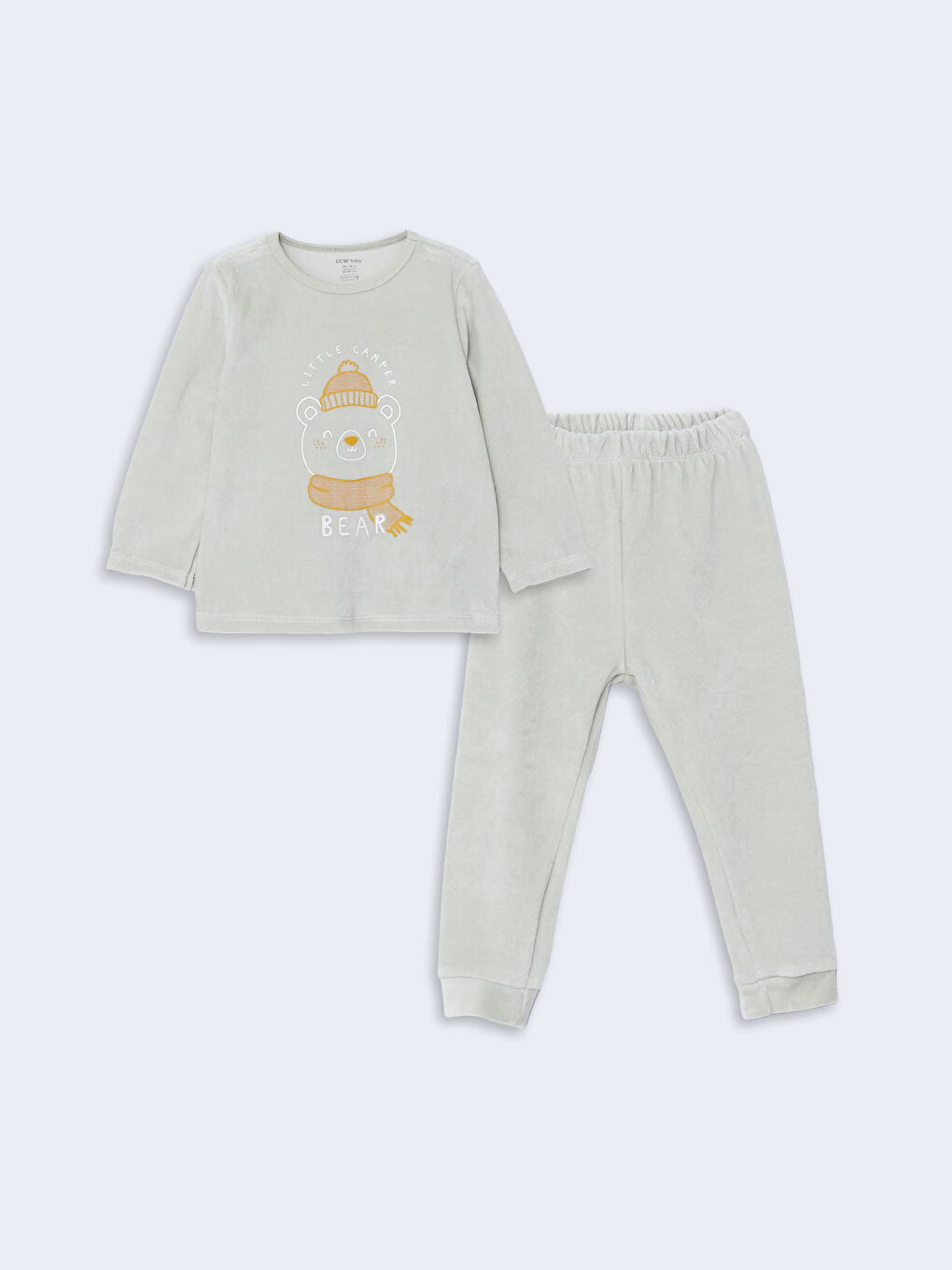 LCW Kids Yeşil Bisiklet Yaka Erkek Çocuk Pijama Takımı