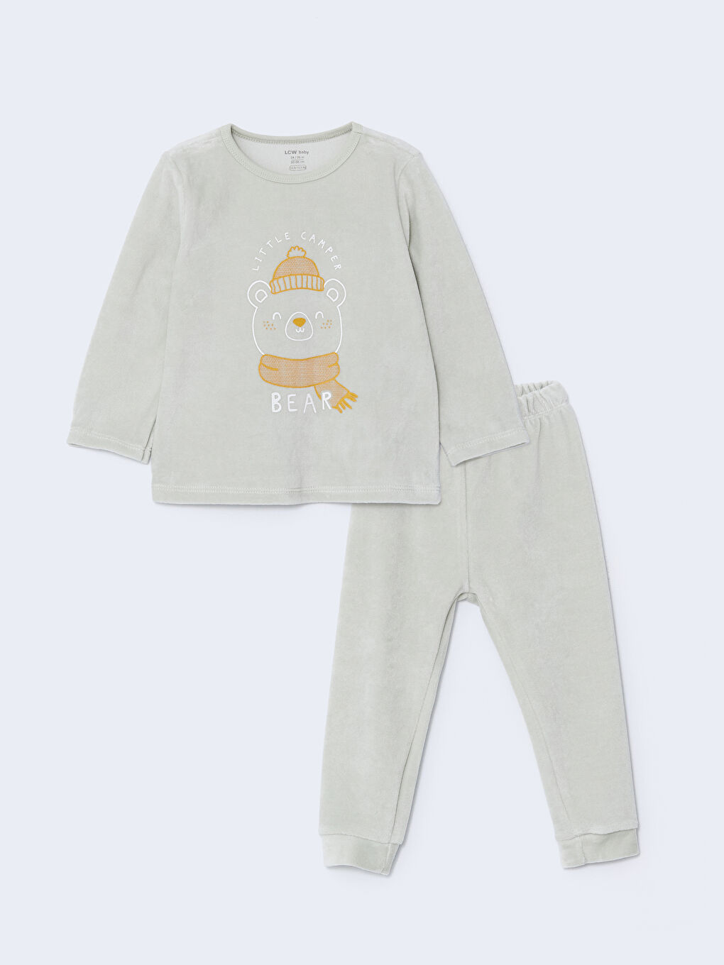 LCW Kids Yeşil Bisiklet Yaka Erkek Çocuk Pijama Takımı