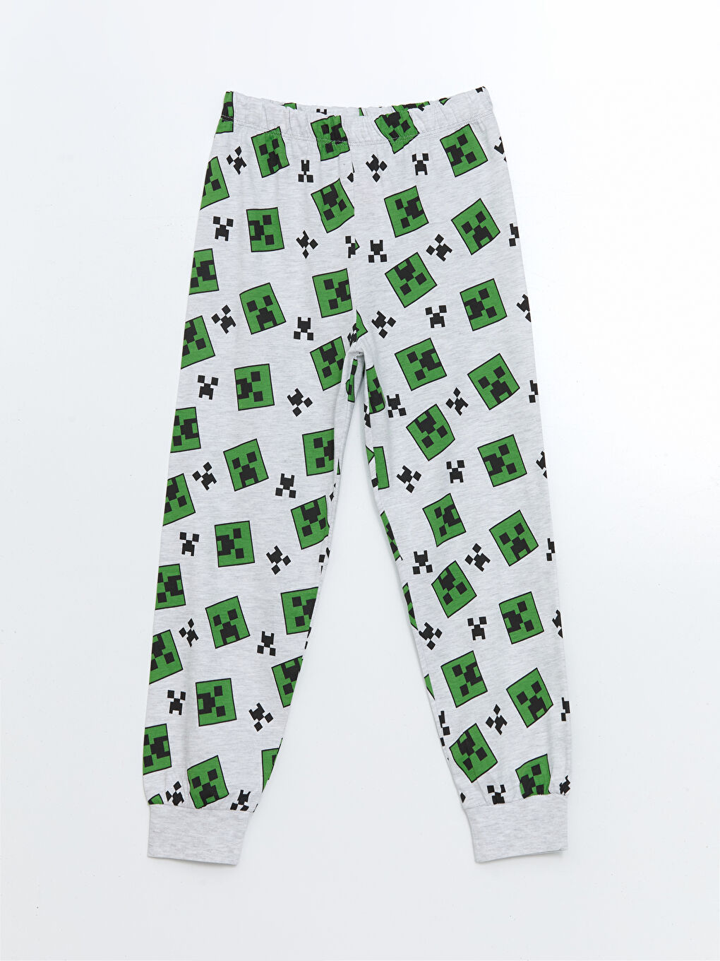 LCW Kids Yeşil Bisiklet Yaka Minecraft Baskılı Erkek Çocuk Pijama Takımı - 3