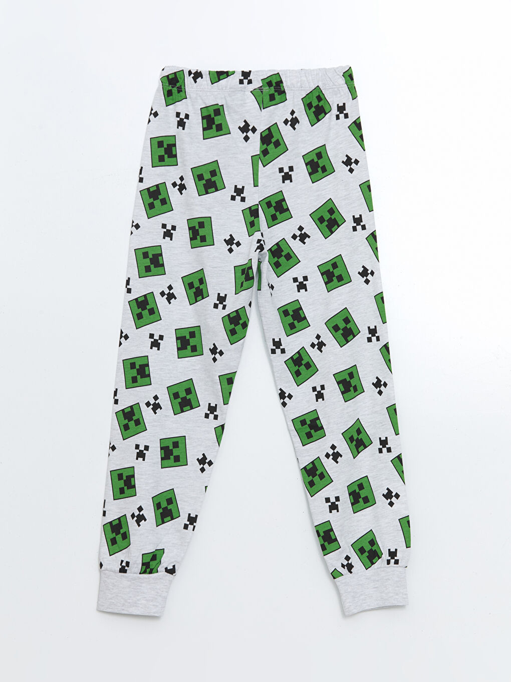 LCW Kids Yeşil Bisiklet Yaka Minecraft Baskılı Erkek Çocuk Pijama Takımı - 4