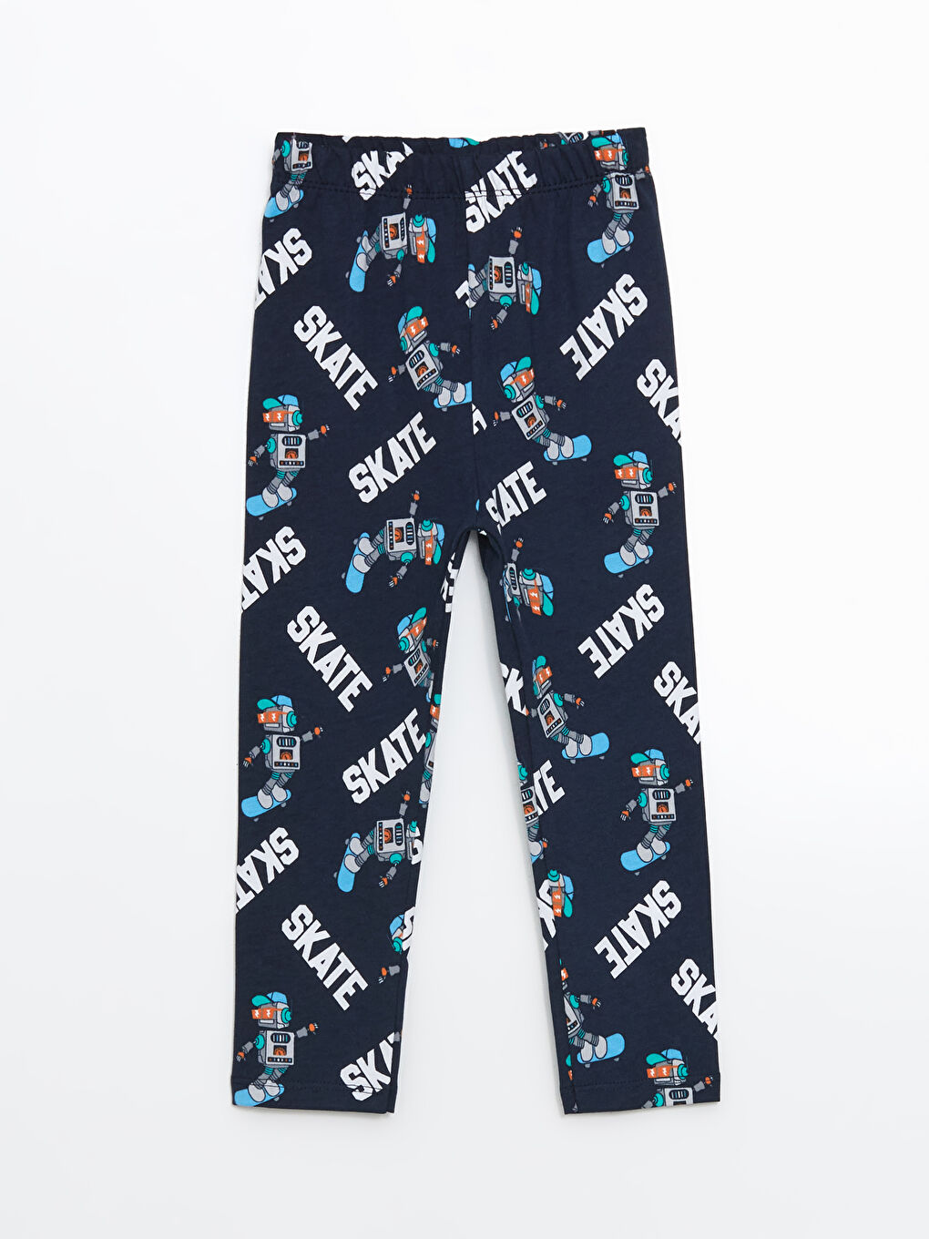 LCW Kids Lacivert Bisiklet Yaka Erkek Çocuk Pijama Takımı - 3