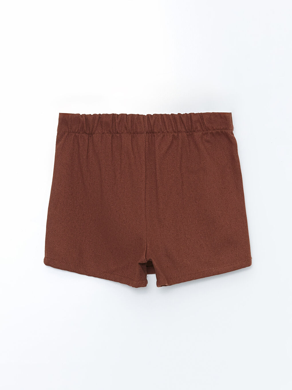 Kahverengi Beli Lastikli Kız Çocuk Etek-3