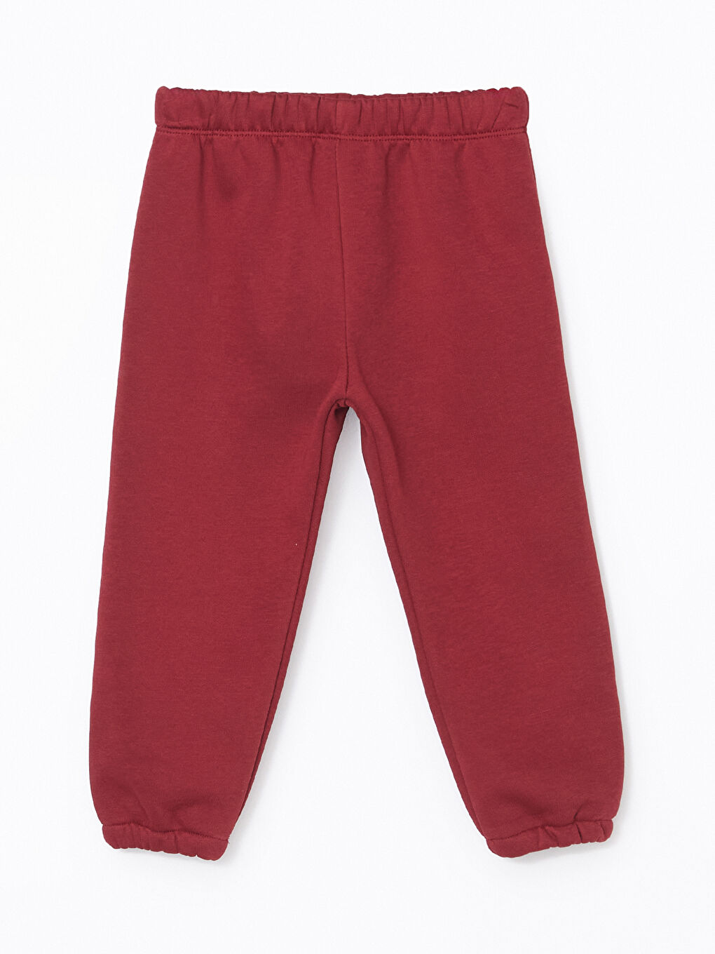 LCW ECO Bordo Beli Lastikli Basic Kız Bebek Jogger Eşofman Alt