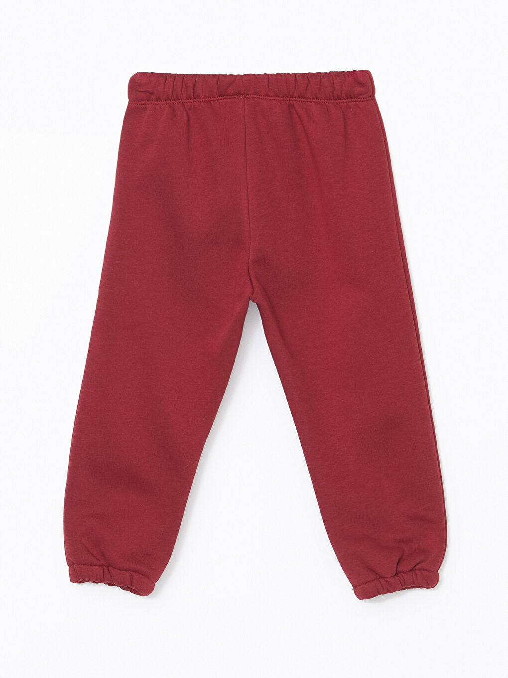 LCW ECO Bordo Beli Lastikli Basic Kız Bebek Jogger Eşofman Alt - 2