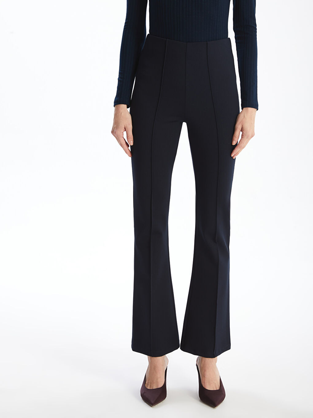 Extra Slim Fit Flared Women's Trousers-1