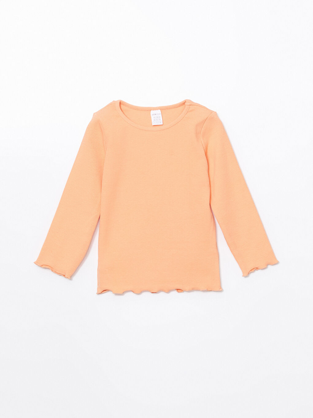 Mercan Bisiklet Yaka Basic Kız Çocuk Tişört