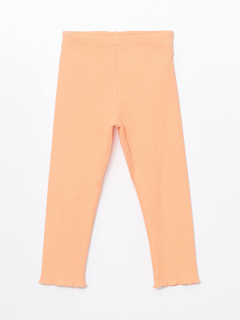 Mercan Beli Lastikli Basic Kız Çocuk Tayt