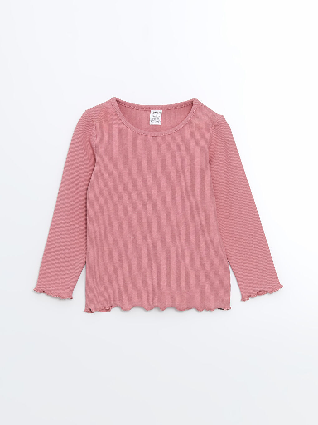 Pembe Bisiklet Yaka Uzun Kollu Kız Bebek Pijama Takım-1