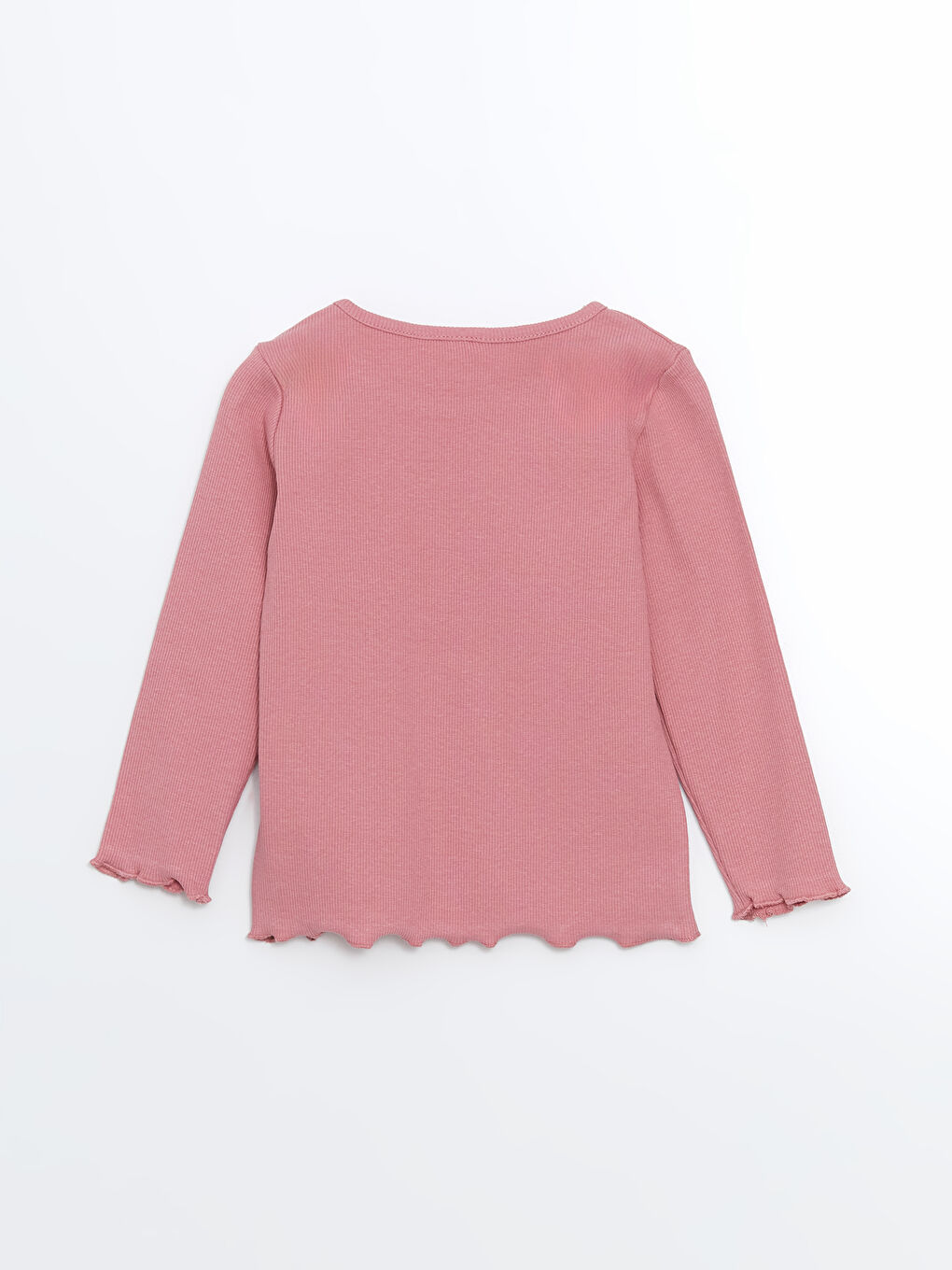 Pembe Bisiklet Yaka Uzun Kollu Kız Bebek Pijama Takım-3