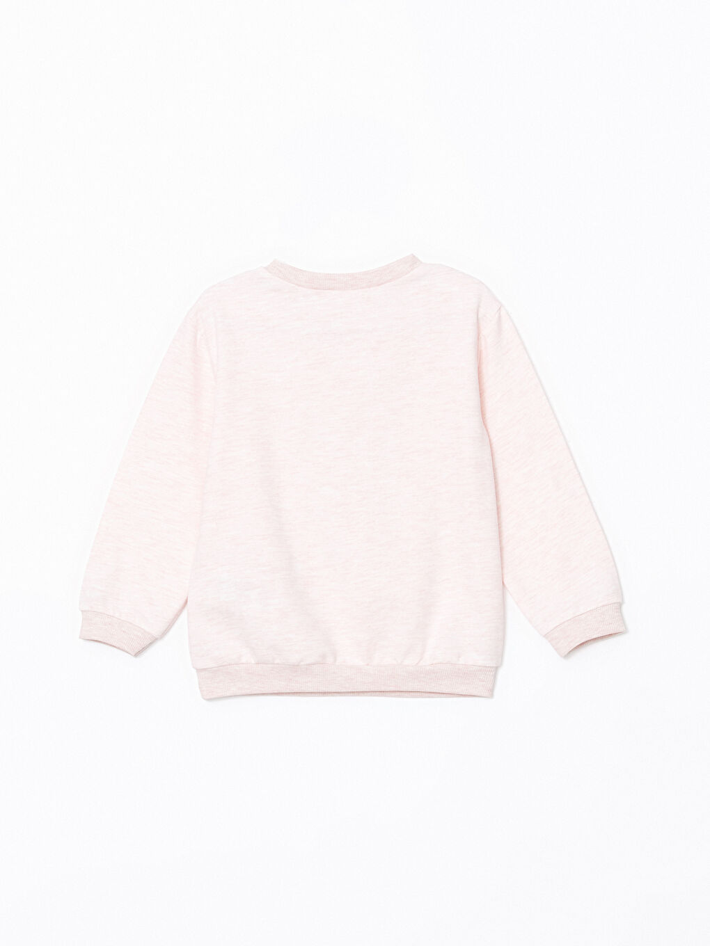 LCW Kids Pembe Bisiklet Yaka Baskılı Kız Çocuk Sweatshirt - 2