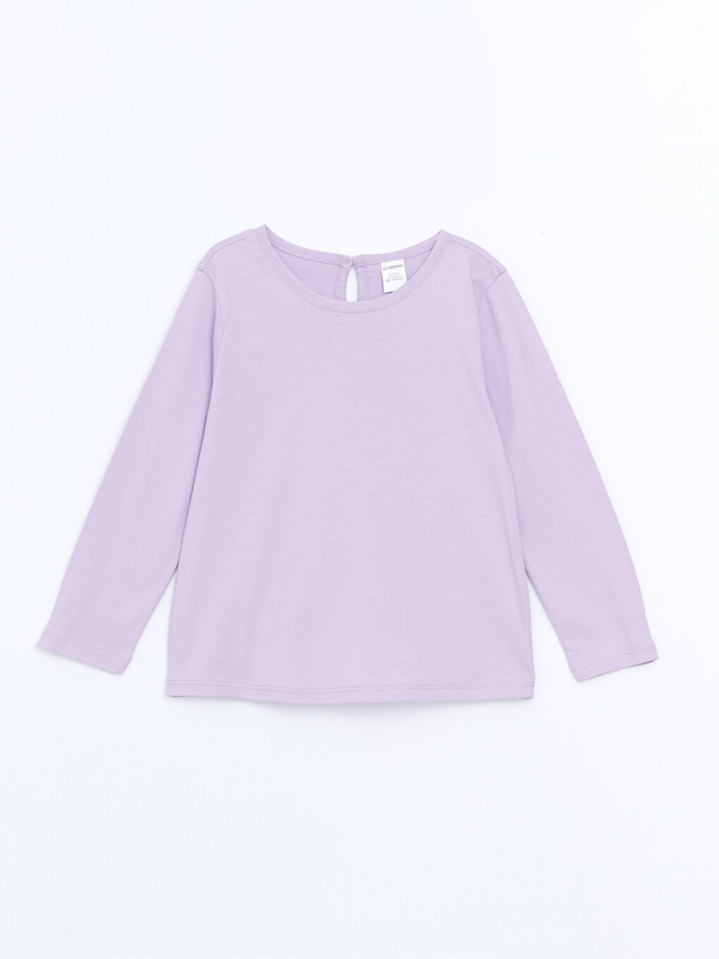 Lila Bisiklet Yaka Basic Kız Çocuk Bluz-3