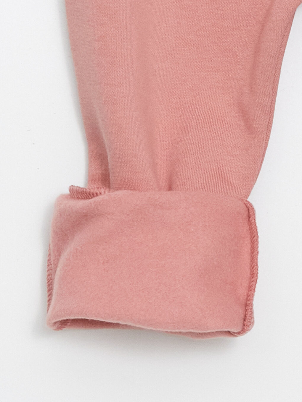 LCW ECO Pembe Bisiklet Yaka Baskılı Kız Bebek Sweatshirt ve Eşofman Alt 2'li - 5