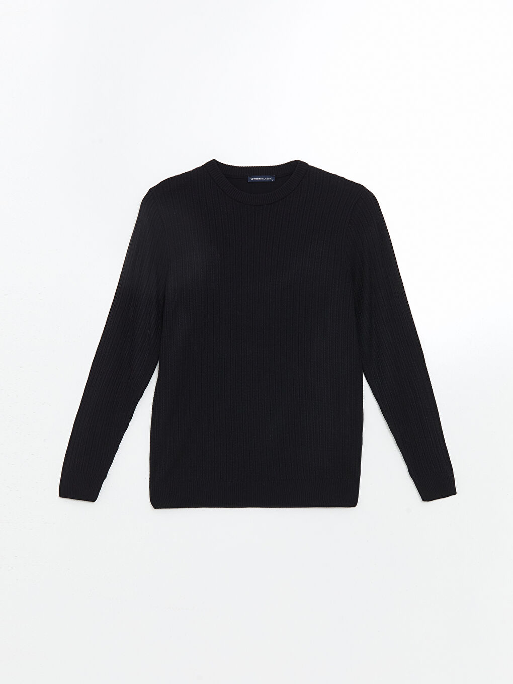 Crew Neck Long Sleeve Men's Tricot Sweater -W4KP19Z8-RFH