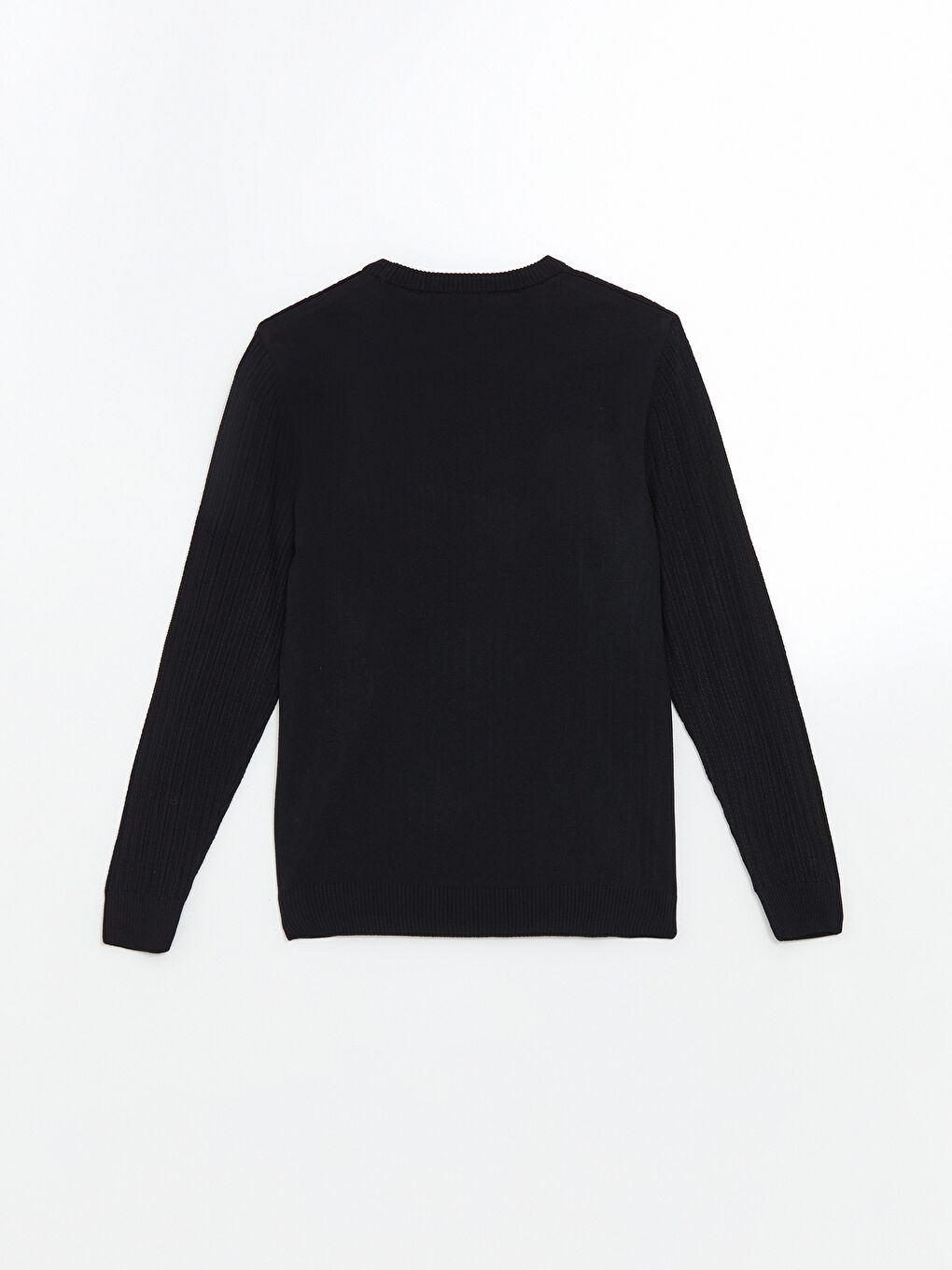 Crew Neck Long Sleeve Men's Tricot Sweater -W4KP19Z8-RFH