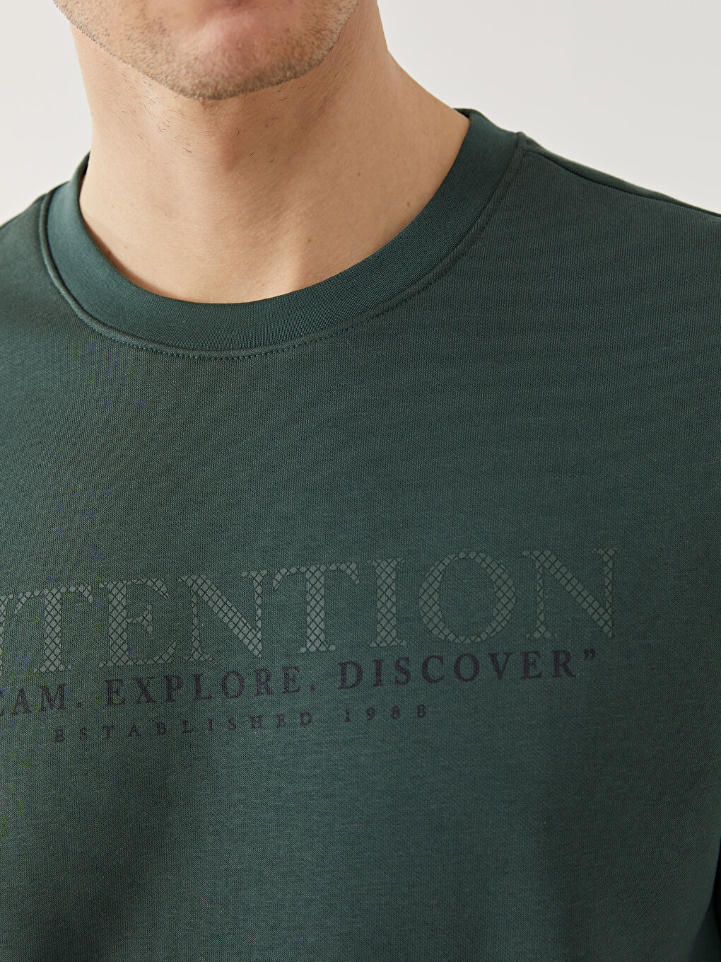 Crew Neck Men's Sweatshirt-2