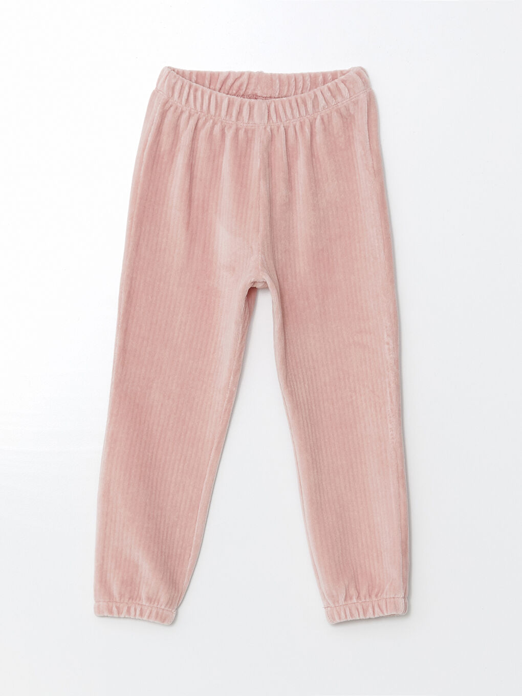 Pembe Kız Çocuk Kadife Jogger Eşofman Altı