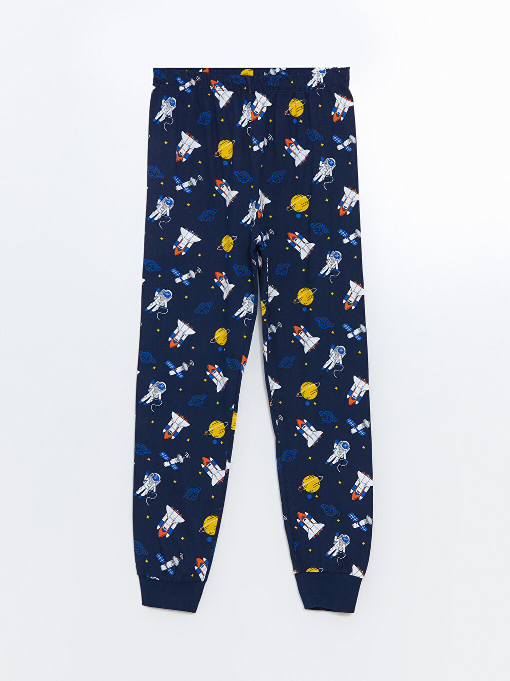 LCW Kids Lacivert Bisiklet Yaka Erkek Çocuk Pijama Takımı - 4