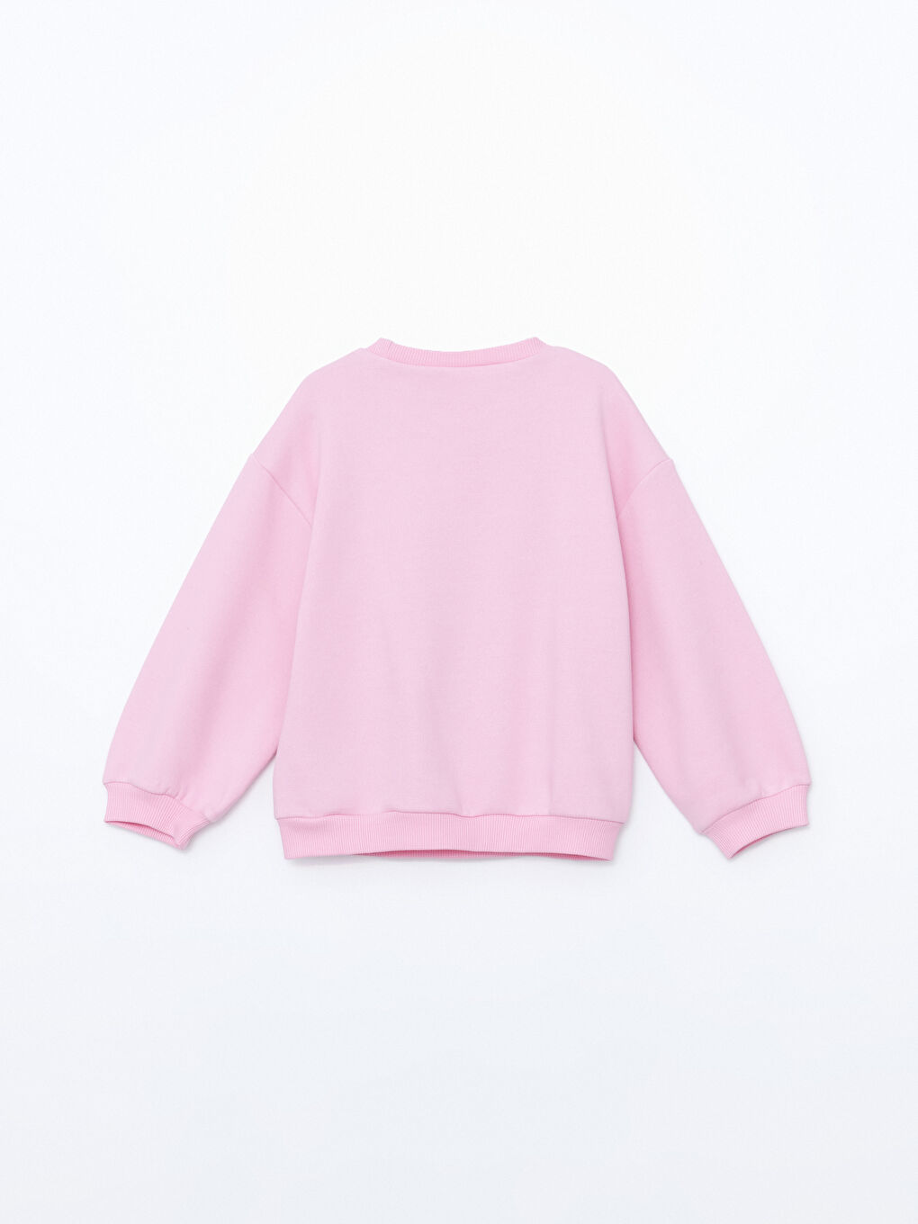 LCW baby Pembe Leylak Bisiklet Yaka Barbie Baskılı Kız Çocuk Sweatshirt - 2