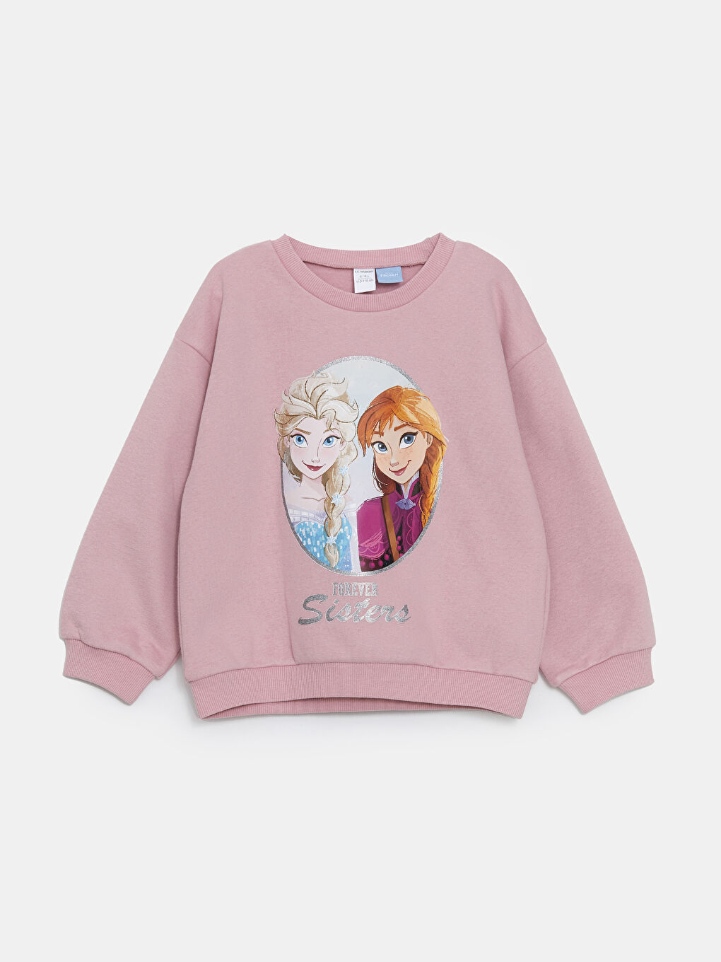 LCW Kids Açık Gülkurusu Bisiklet Yaka Elsa Baskılı Kız Bebek Sweatshirt