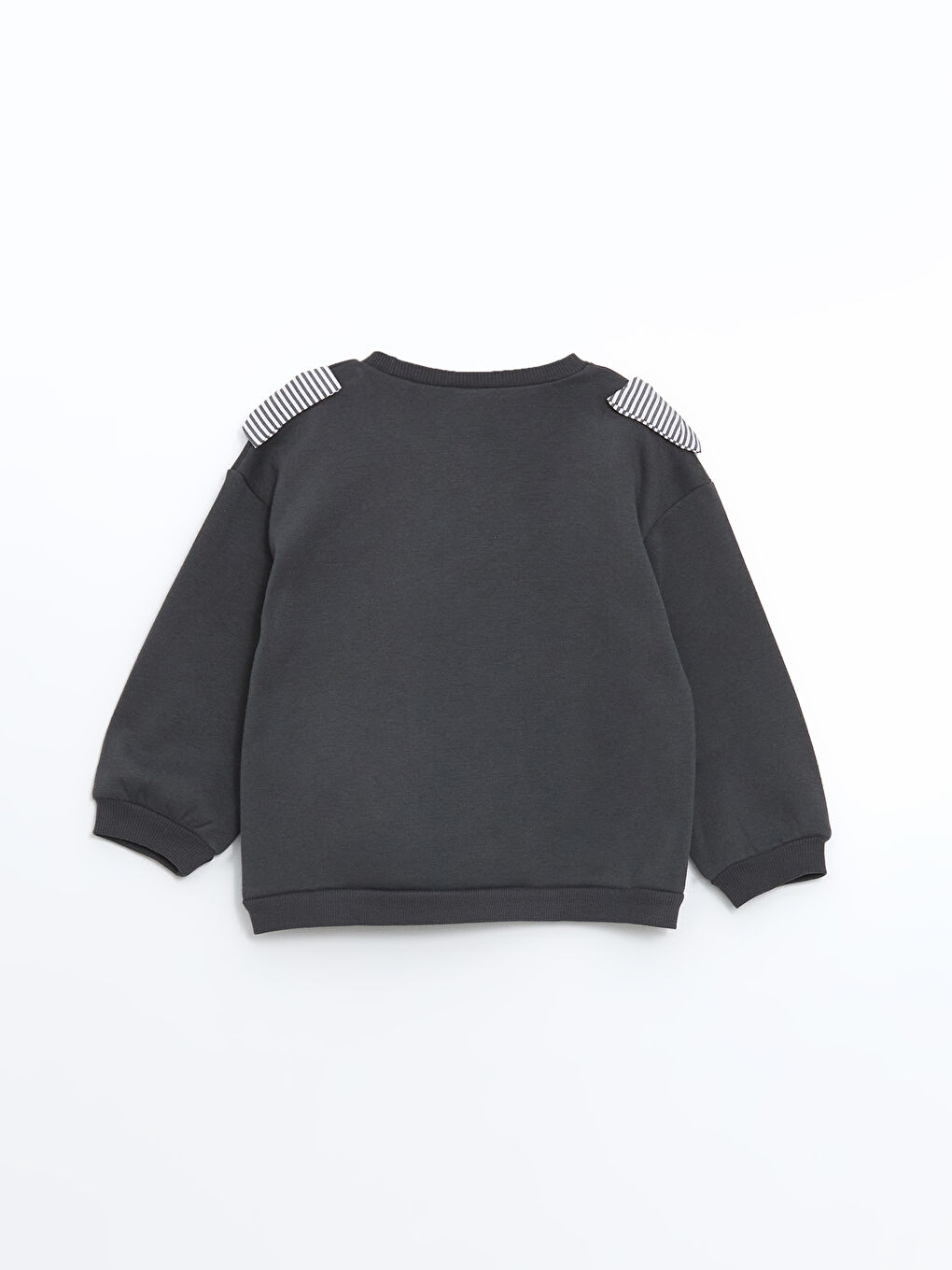 LCW baby Antrasit Kurdele Kalın Kız Bebek Sweatshirt - 1