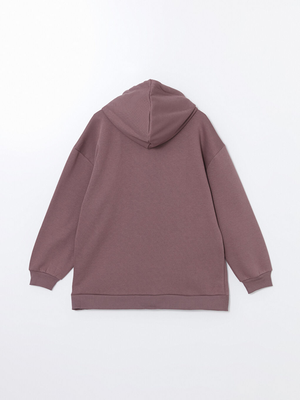 LCW Modest Gülkurusu Kapüşonlu Baskılı Oversize Kadın Sweatshirt Tunik - 2