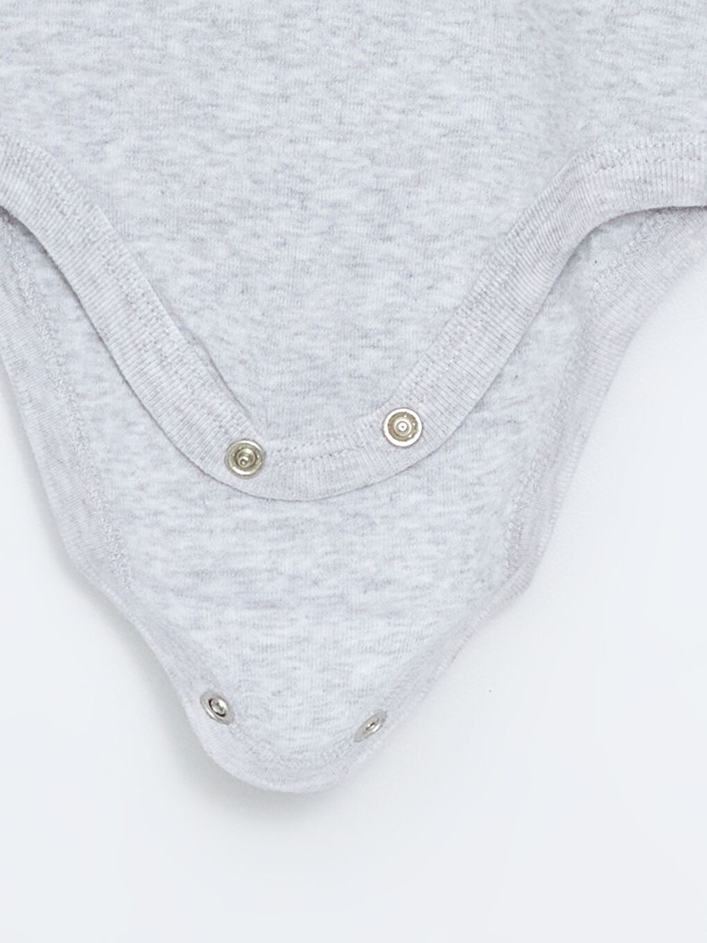 Beyaz Bisiklet Yaka Basic Kız Bebek Çıtçıtlı Bodysuit-2