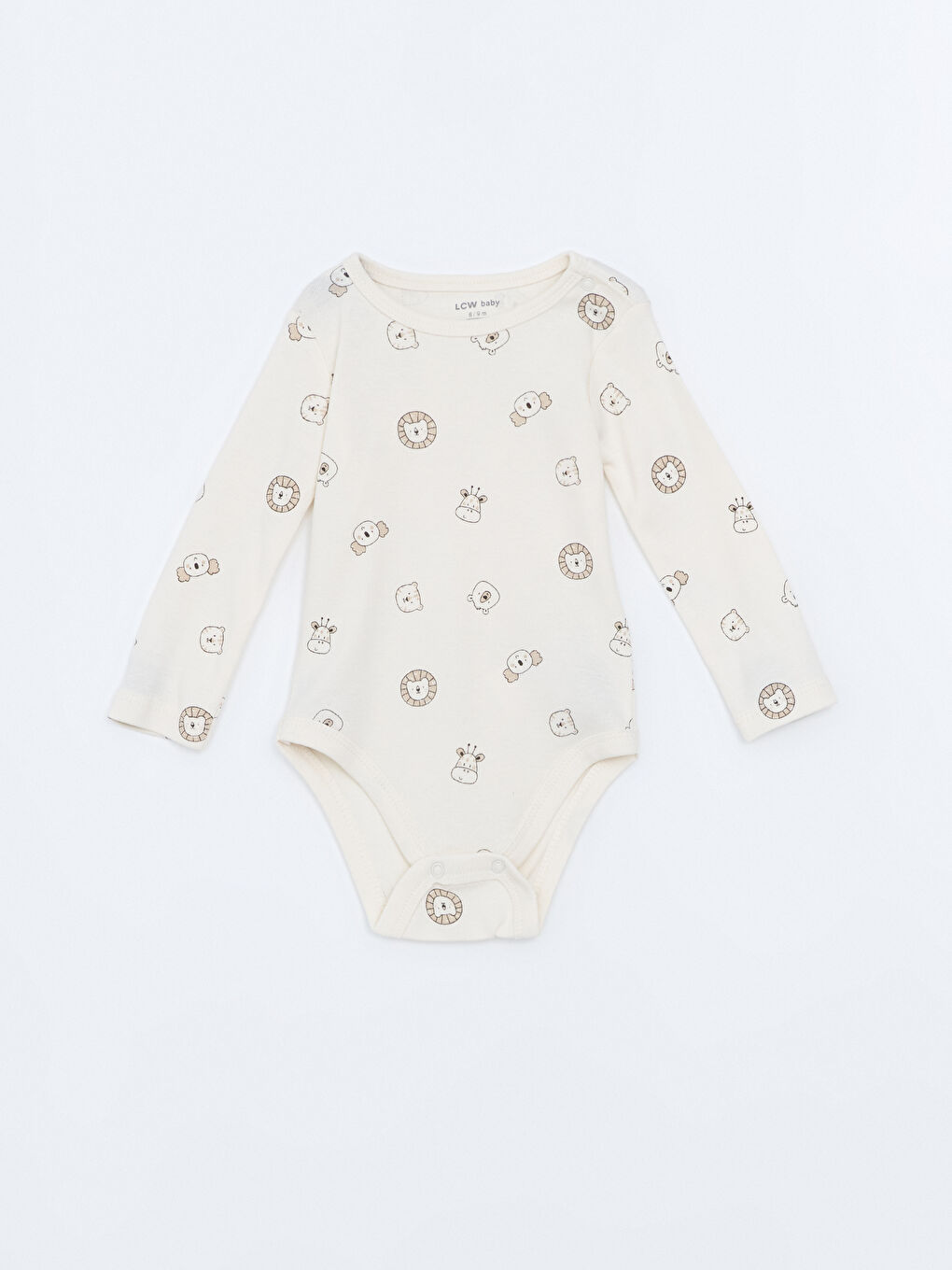 Beyaz Baskılı Erkek Bebek Çıtçıtlı Body