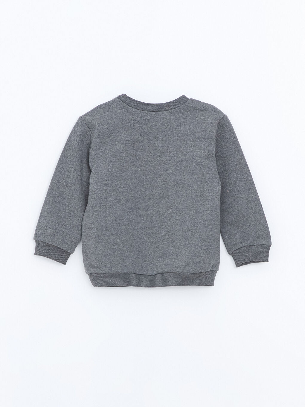 LCW baby Antrasit Bisiklet Yaka Kız Çocuk Sweatshirt - 1