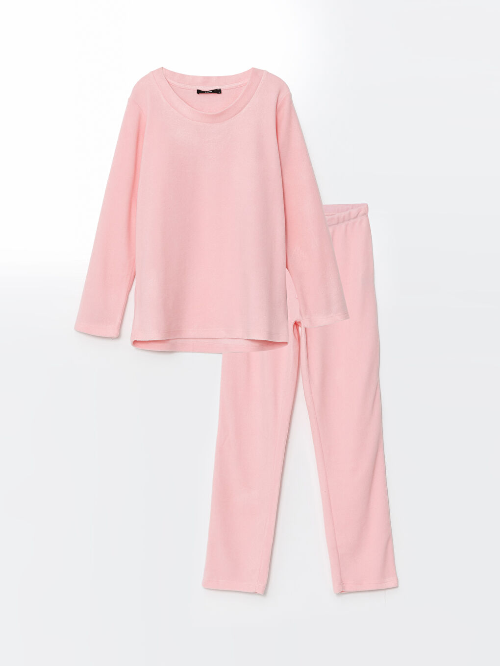 LC WAIKIKI Pembe Bisiklet Yaka Kadın Pijama Takımı - 4