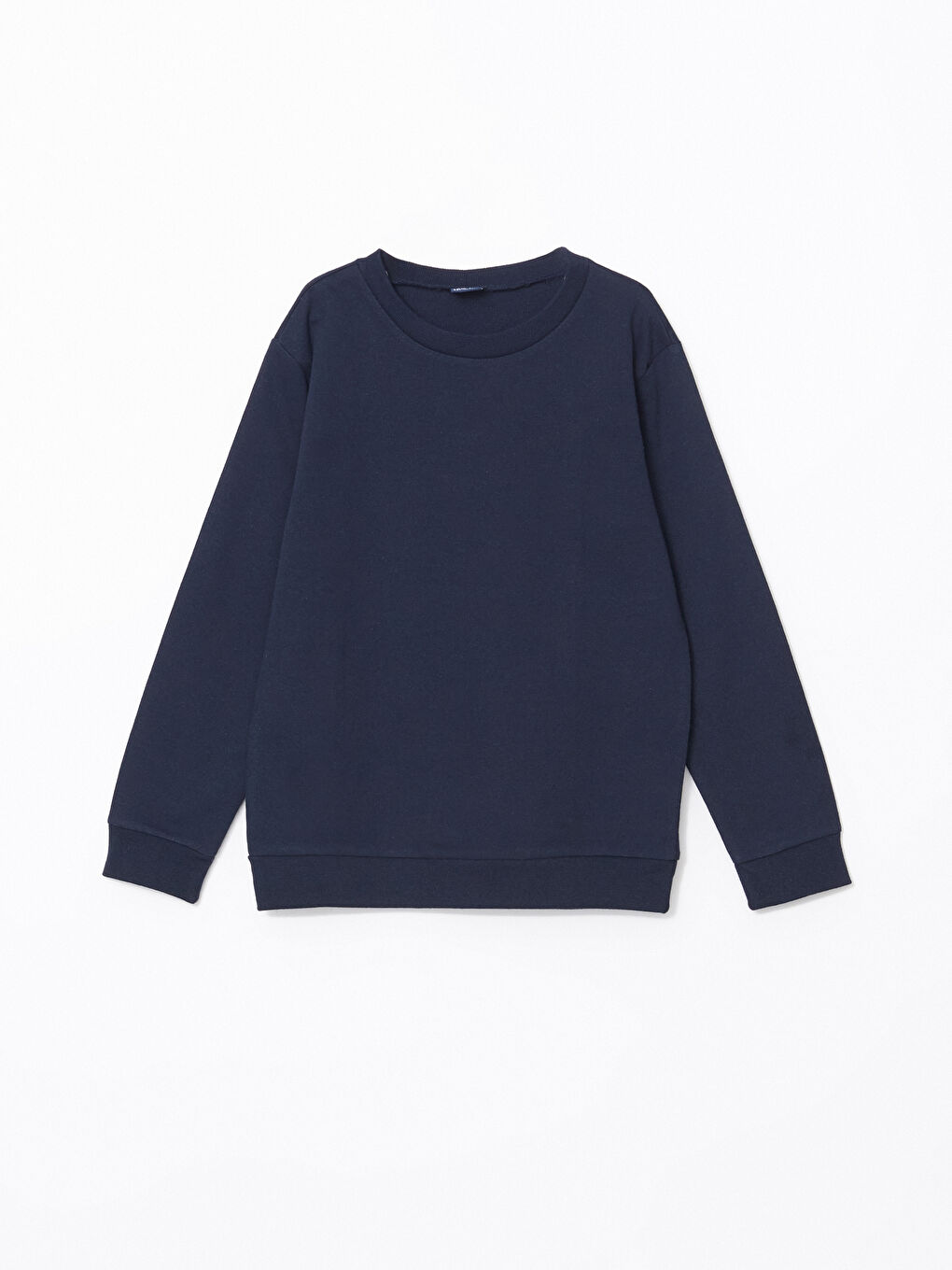 Lacivert Bisiklet Yaka Erkek Çocuk Sweatshirt