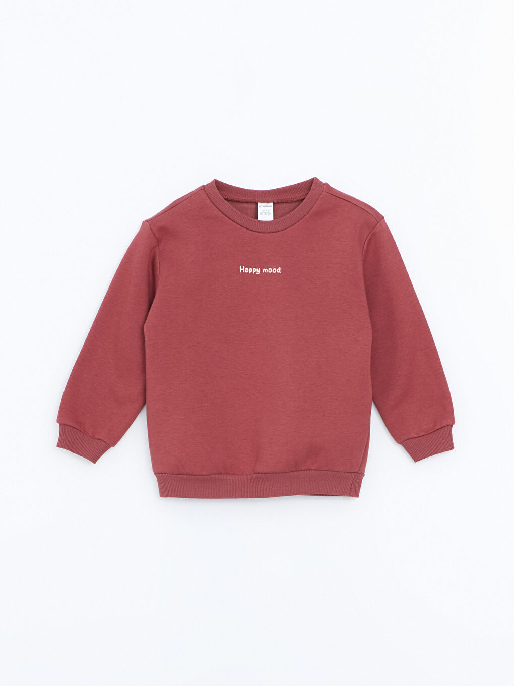 LCW baby Ten Rengi Bisiklet Yaka Kalın Baskılı Kız Bebek Sweatshirt 2'li - 1