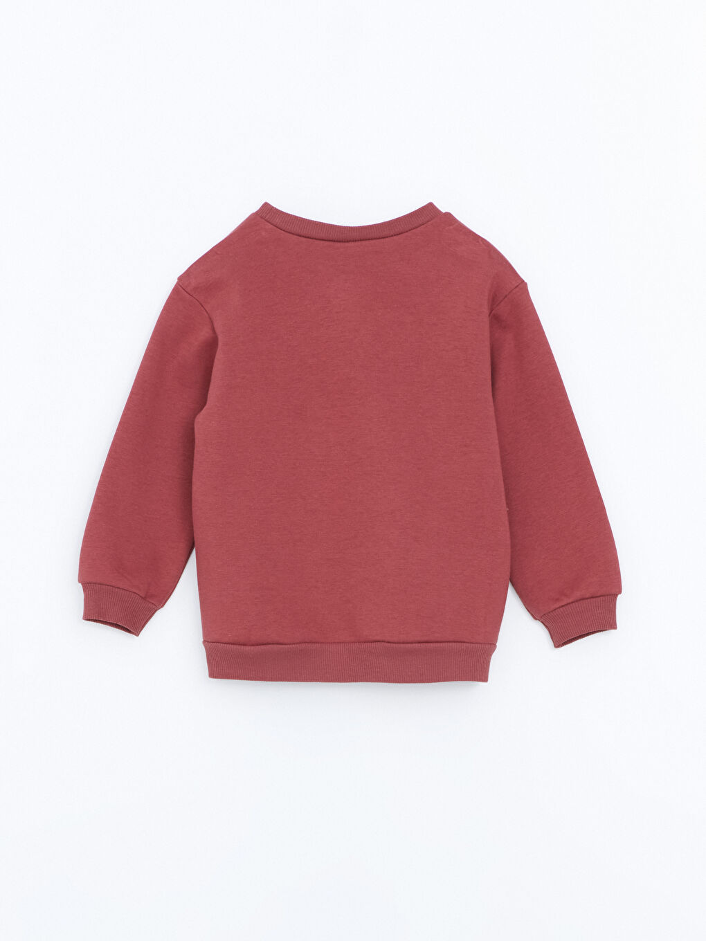 LCW baby Ten Rengi Bisiklet Yaka Kalın Baskılı Kız Bebek Sweatshirt 2'li - 3