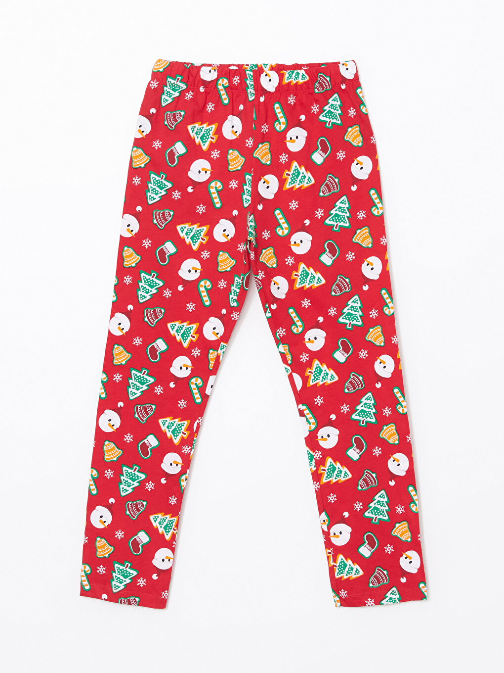 Kırmızı Gömlek Yaka Yılbaşı Temalı Erkek Çocuk Pijama Takımı-3