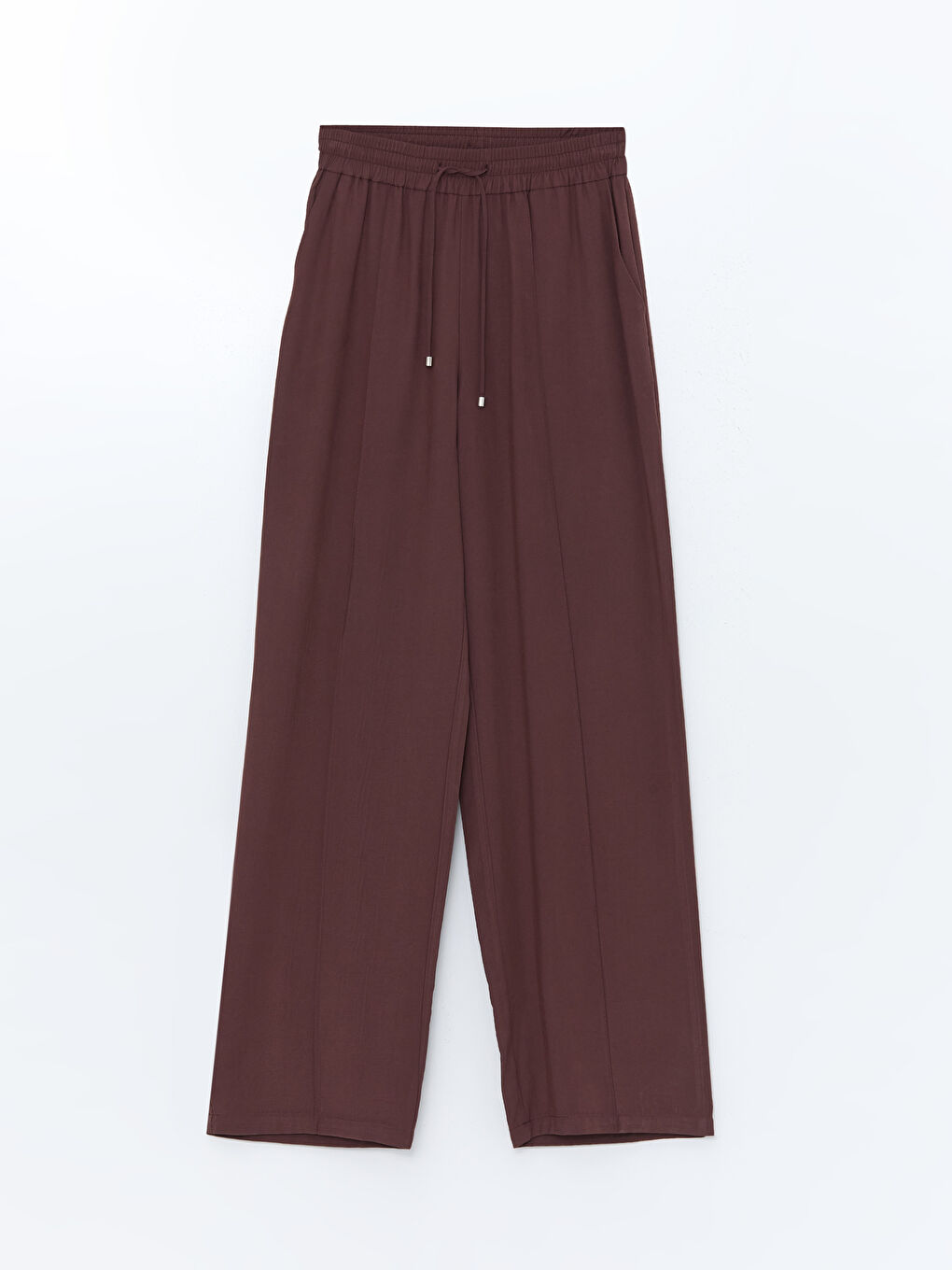 LCW Vision Elastic Waist Wide Leg Women's Trousers -W4KV65Z8-CTC