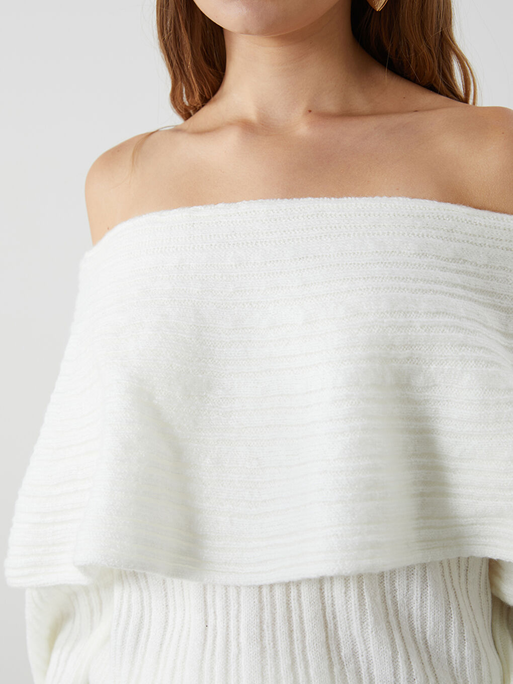 XSIDE Slash Neck Women's Knitwear Sweater -W4KV71Z8-R9J