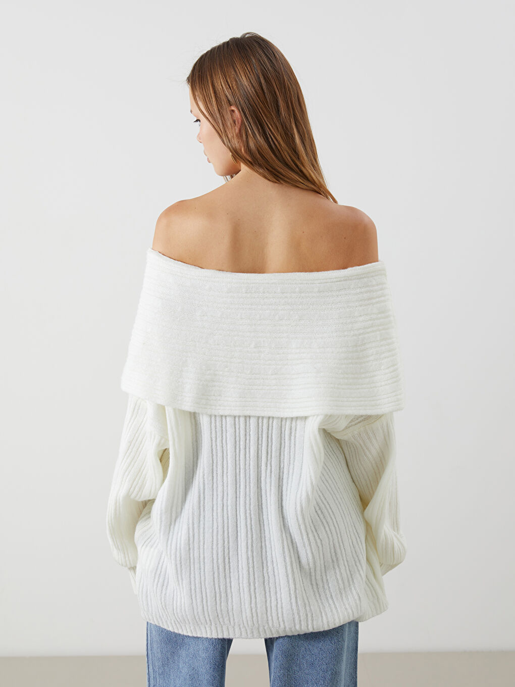 XSIDE Slash Neck Women's Knitwear Sweater -W4KV71Z8-R9J