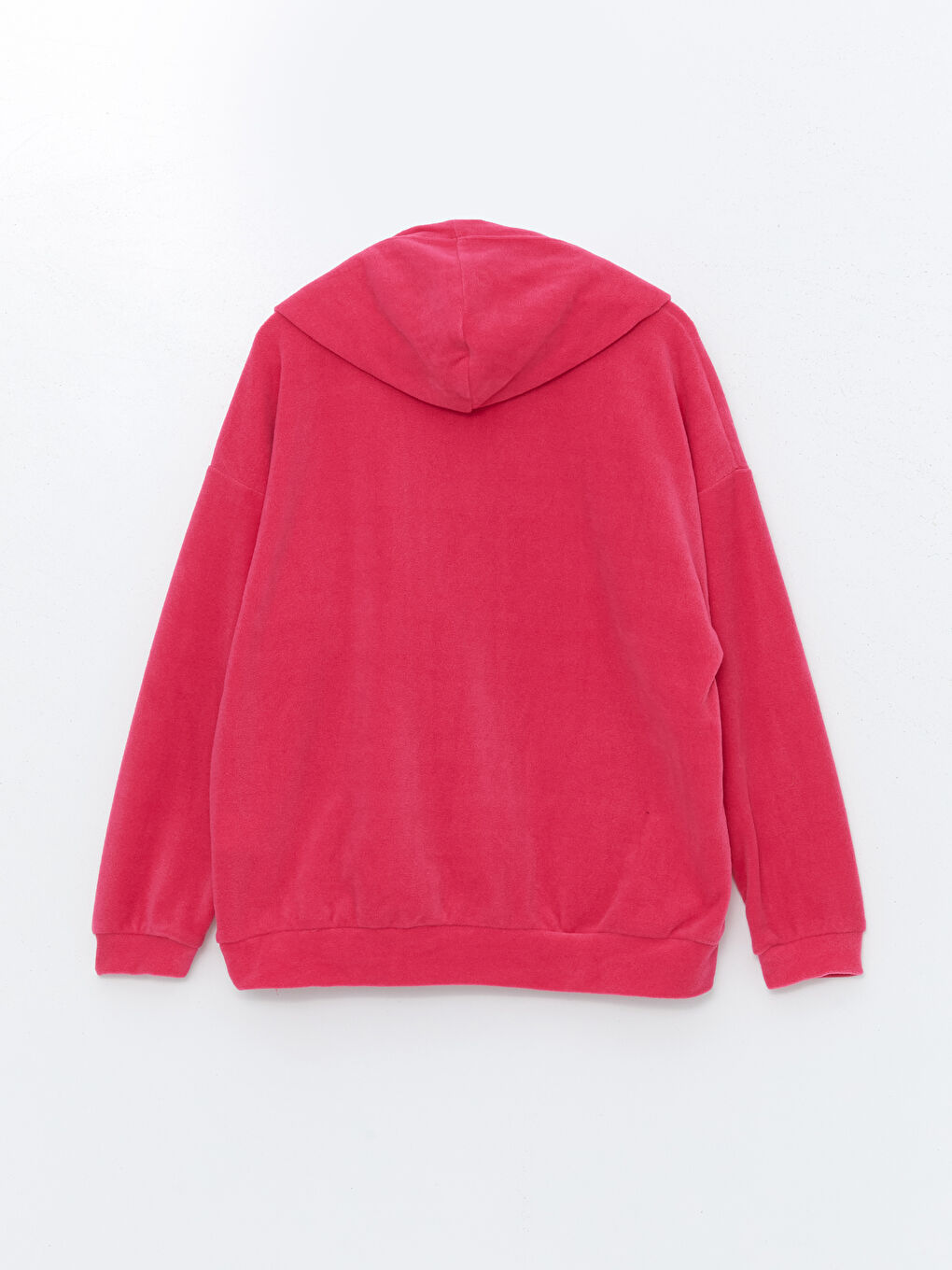 Kırmızı Kadın Hoodie-5