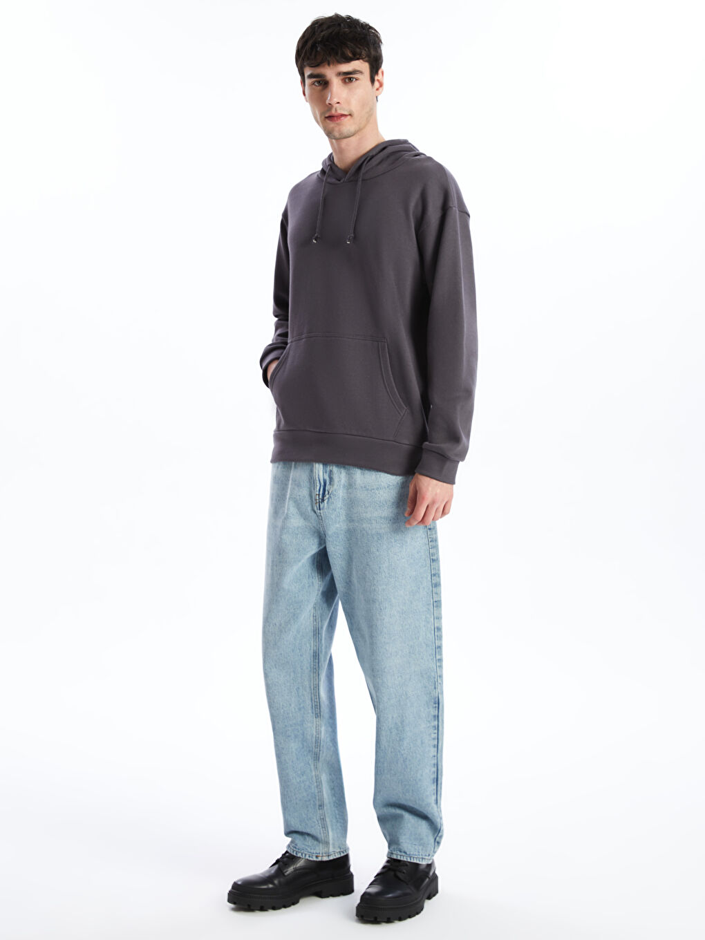 Long Sleeve Men's Thick Hoodie-1