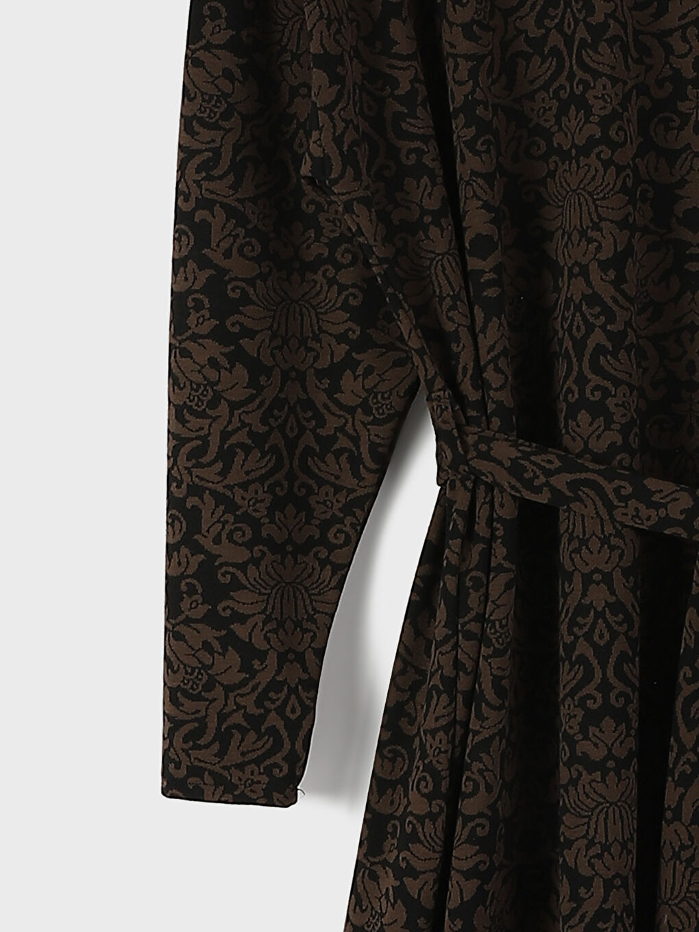 فستان ياقة قمع كم طويل للسيدات-3