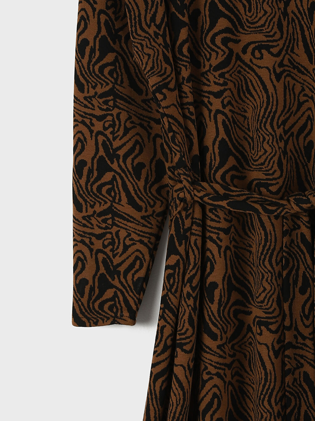 Funnel Neck Long Sleeve Women's Dress -W4L057Z8-MJE