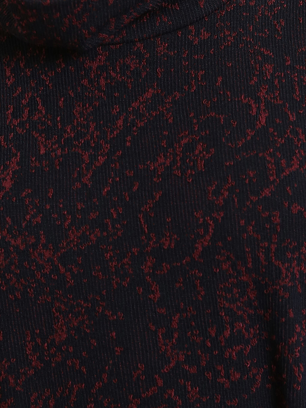 Funnel Neck Long Sleeve Women's Dress-2