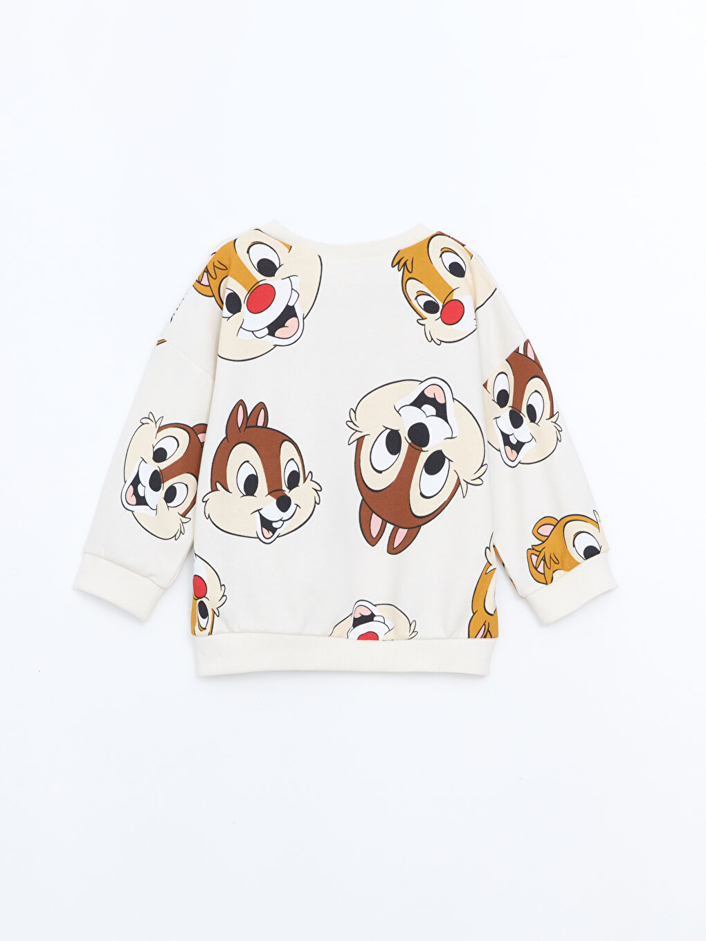 Ekru Chip and Dale Baskılı Erkek Çocuk Sweatshirt ve Eşofman Alt 2'li-2